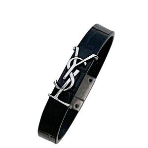 Saint Laurent Bracelet Black Cassandra
